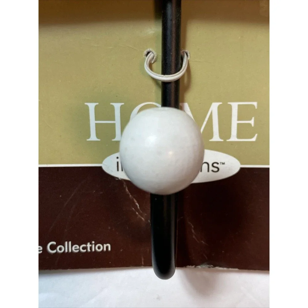 Home Inspirations Wall Hooks 1 PAIR 2 Seashell Shabby Seaside Cottage Ocean Wood